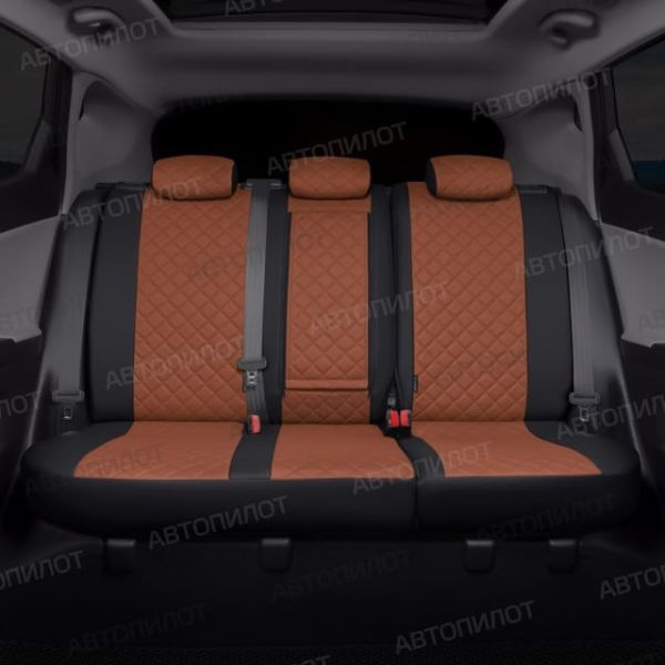 Чехлы Автопилот Экокожа Ромб на Citroen Space Tourer I 7 мест (2016+) Чехлы Автопилот Экокожа Ромб на Citroen Space Tourer I 7 мест (2016+)