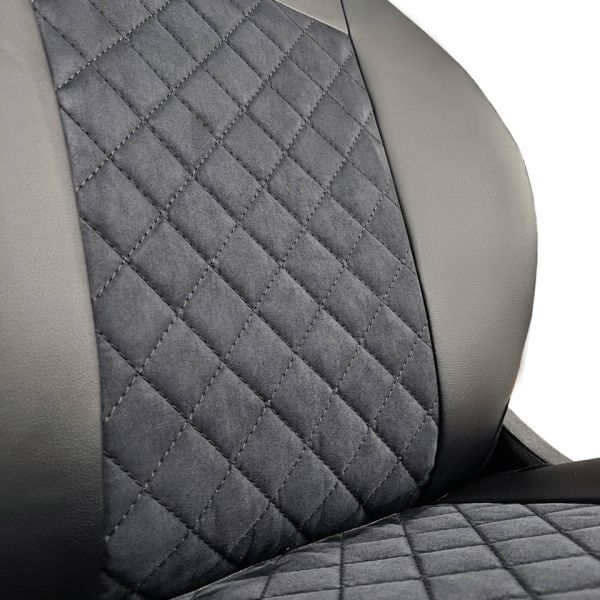 Чехлы Алькантара на Toyota Corolla E210 седан с 2018+ Чехлы Алькантара на Toyota Corolla E210 седан с 2018+