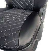 Чехлы Алькантара на Toyota Corolla E210 седан с 2018+ Чехлы Алькантара на Toyota Corolla E210 седан с 2018+