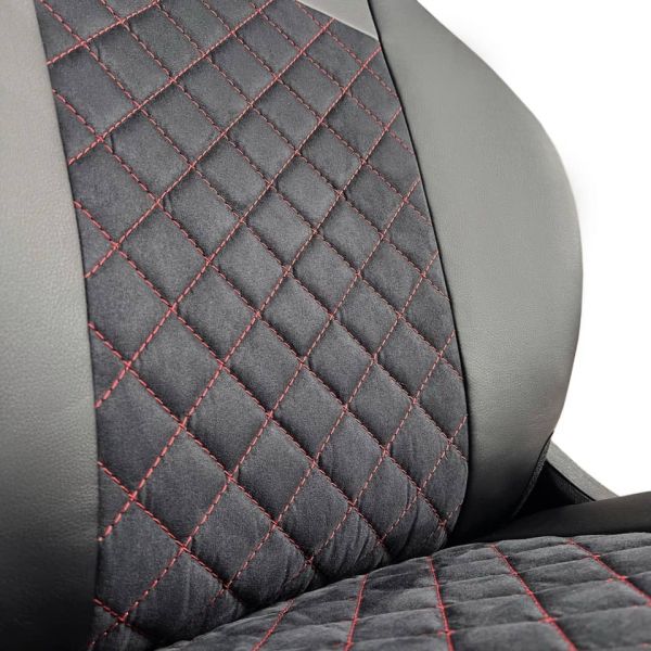 Чехлы Алькантара на Toyota Corolla E210 седан с 2018+ Чехлы Алькантара на Toyota Corolla E210 седан с 2018+