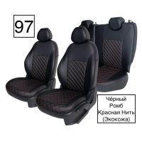 Чехлы Экокожа Ромб на Toyota Corolla 2013-2019 г.в. Чехлы Экокожа Ромб на Toyota Corolla 2013-2019 г.в.